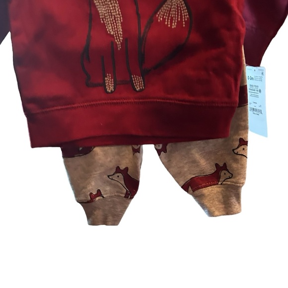 Child of Mine Red Fox Matching Set 0-3M - Picture 2 of 3